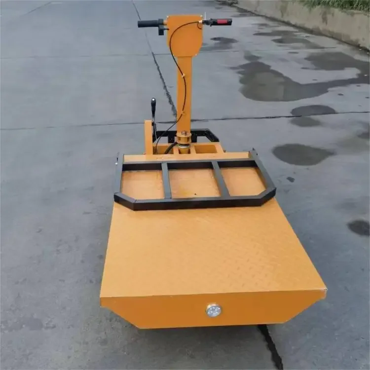 Hot Sale Electric Flat Cart Small Hand Push Flatbed Trolley 3-wheel Flexible Mini Transport Cart