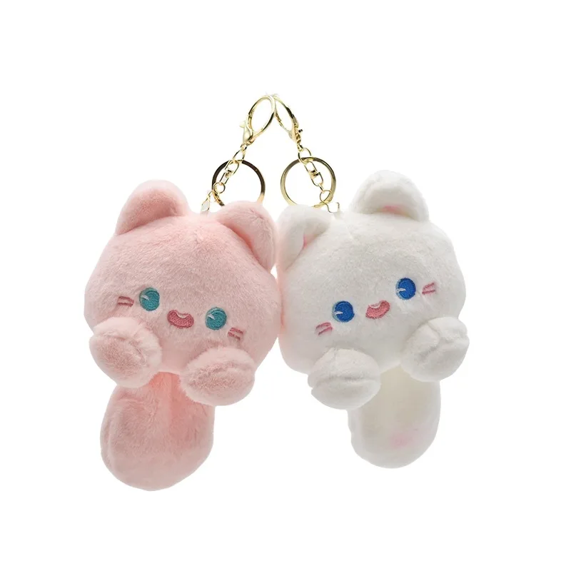 Cute Cat Soft Sweet Department Plush Doll Keychain Fun Cartoon Cute Plush Toy Backpack Decorative Pendant Children Birthday Gift