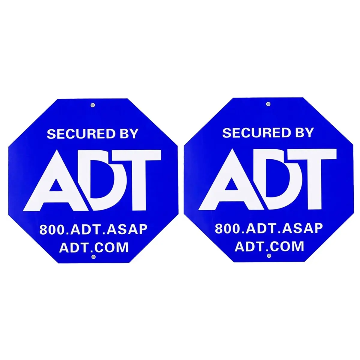 Fits for 2 Pcs ADT Security Signs , No Stake Posts, Aluminum Heavy Duty Weatherproof Home Security Sign Weather Resistance