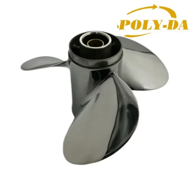 20-30HP 9 7/8X13-F 3 Blades MARINE Boat STAINLESS STEEL OUTBOARD PROPELLER