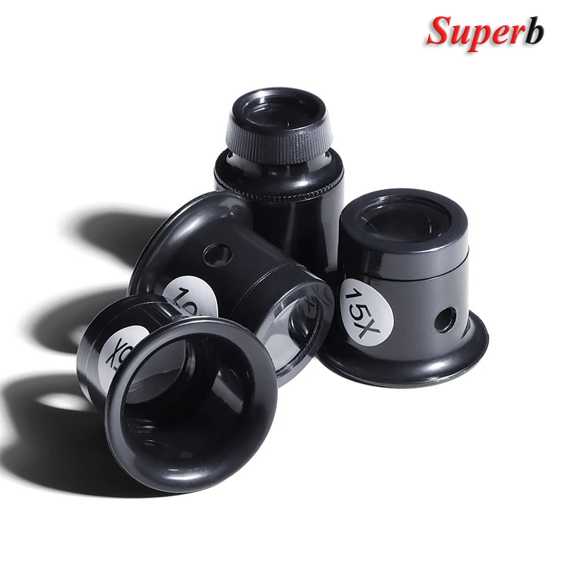 Alat Kaca Pembesar Jam Tangan Kaca Pembesar Lingkaran Pembesar Mata Alat Pembuat Jam 3X 5X 10X 15X 20X Alat Pembesar Perhiasan