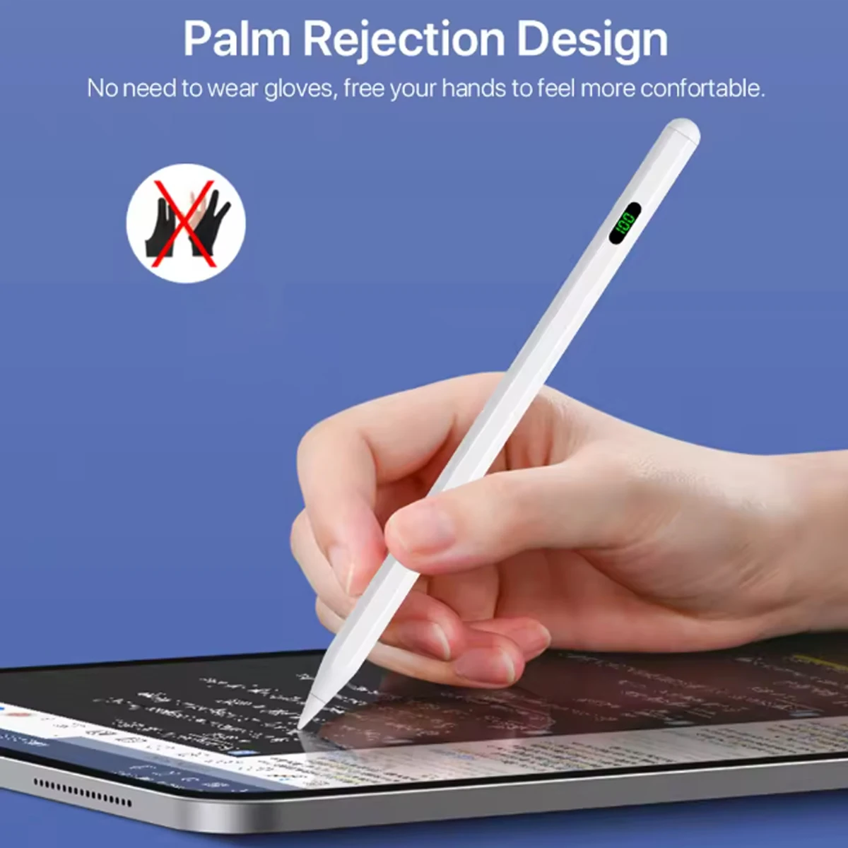 

Stylus Pen for iPad 6th-11th Generation-2X Fast Charge Active Pencil Compatible with 2018-2025 Apple iPad Pro 11"/12.9"/M4, iPad