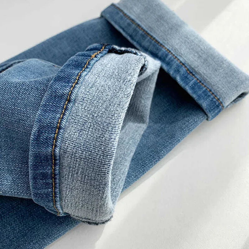 Jeans Dames Volledige lengte Denim Rechte broek Vrije tijd Hoge taille Alle match Retro Esthetische Herfst Nieuwste Slanke Klassieke Chic Ins