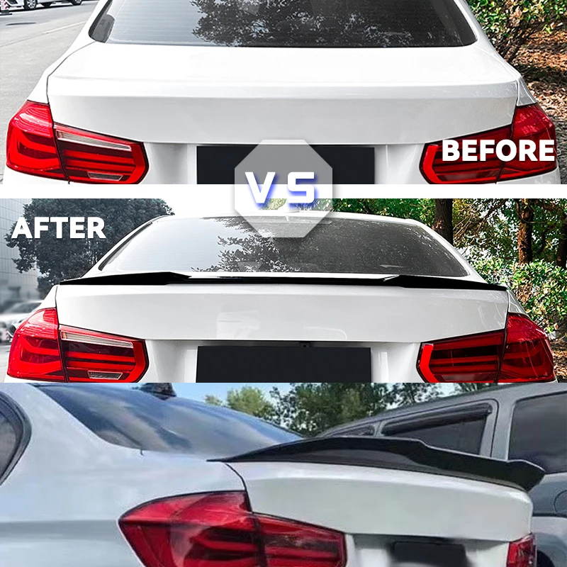 Trunk Lip Rear Wing Spoiler Air Dam Deflector Tuning Trim for BMW 3 F30 F31 2013-2018 Like 335i 328i 330i 340i 320d 330d