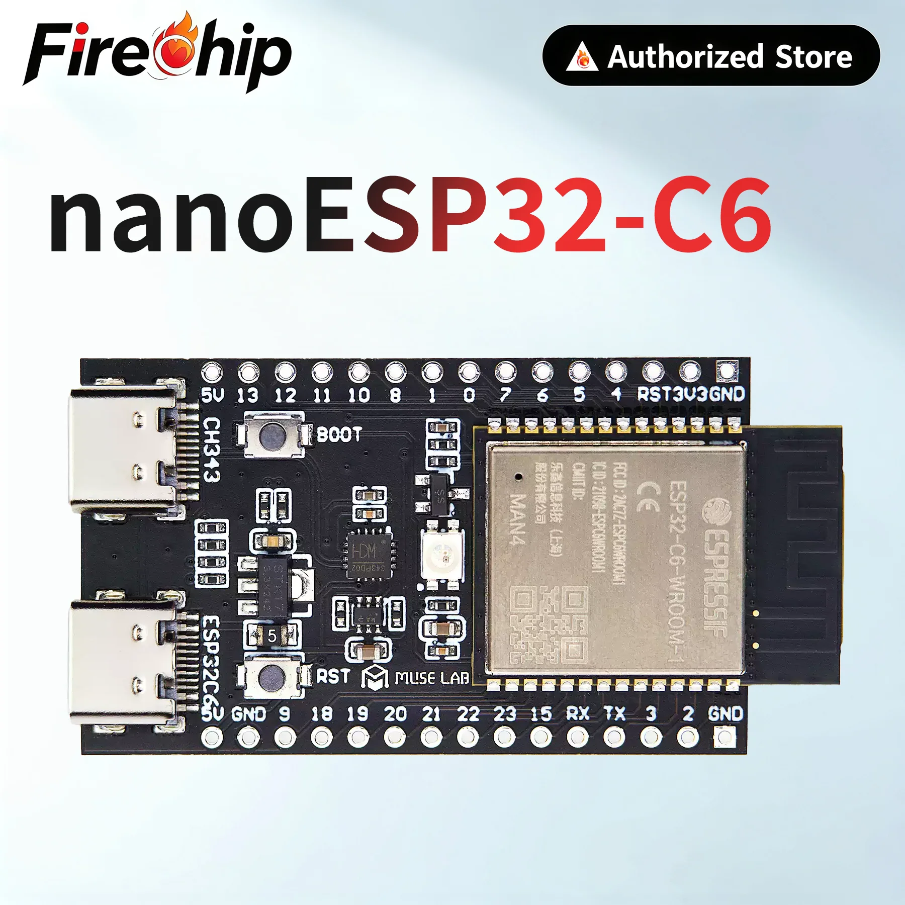 NanoESP32-C6 Development Board ESP32-C6 Minimum System Board ESP32 Core Board RISC-V Espressif IoT WiFi6 Bluetooth ZigbeeNew