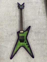 2024new! Wash.burn guitar, Made in China, green rim black, aaaa flame maple, 20days shipping