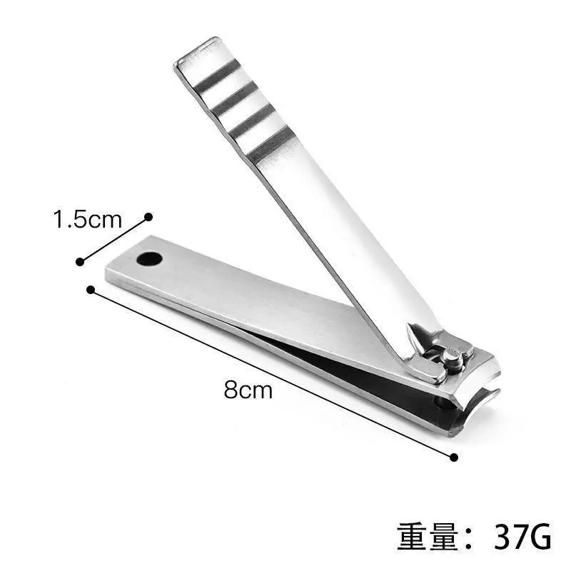 Straight Mouth Steel Nail Clipper Precision Cutting Durable Trimmer for Manicure Pedicure Travel Family Daily Use