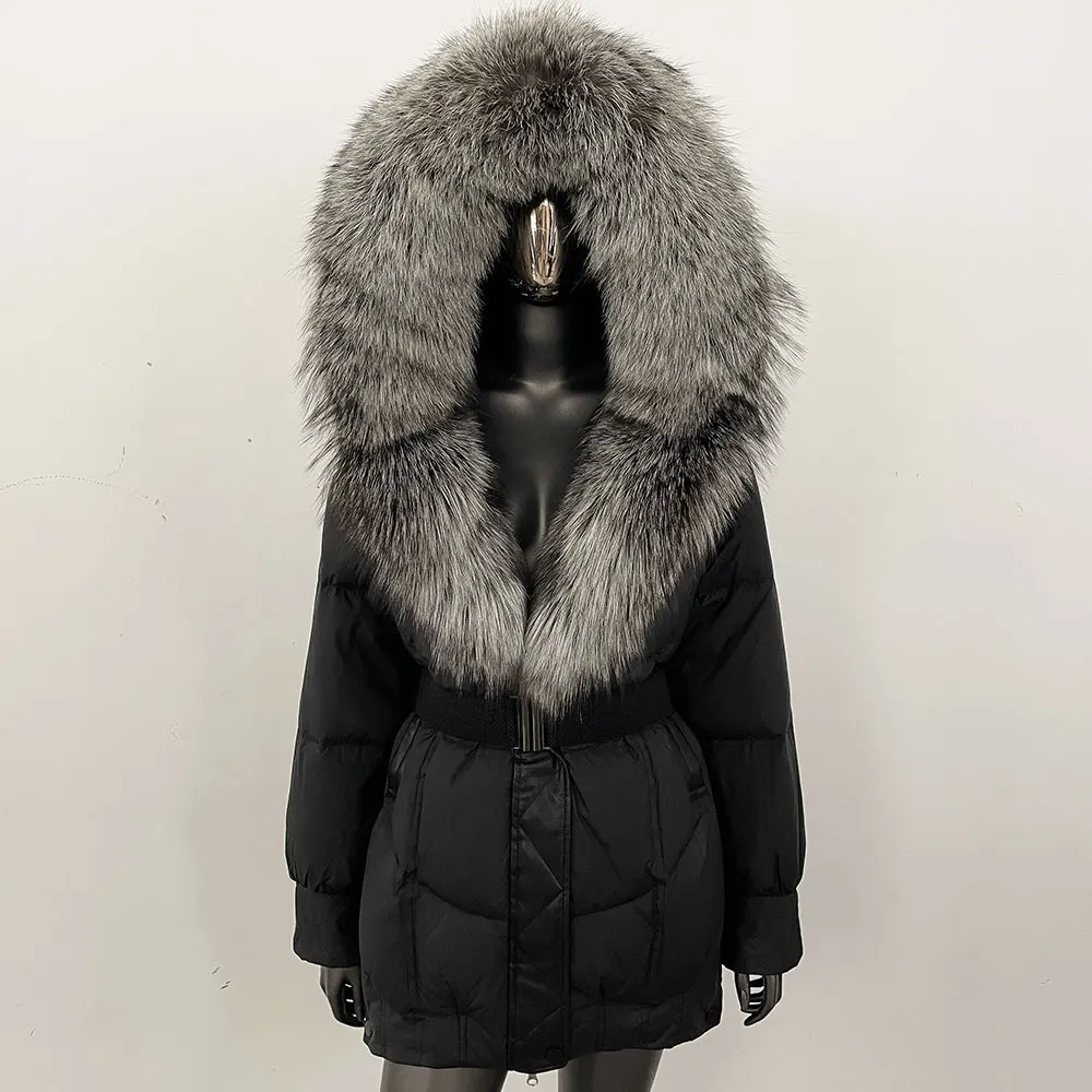 واقع الفراء للمرأة ملابس المرأة الشتاء أسفل سترة خفيفة الوزن مبطن السترات أسفل المعاطف والحدائق الخريف الملبس الفراء الحقيقي #3