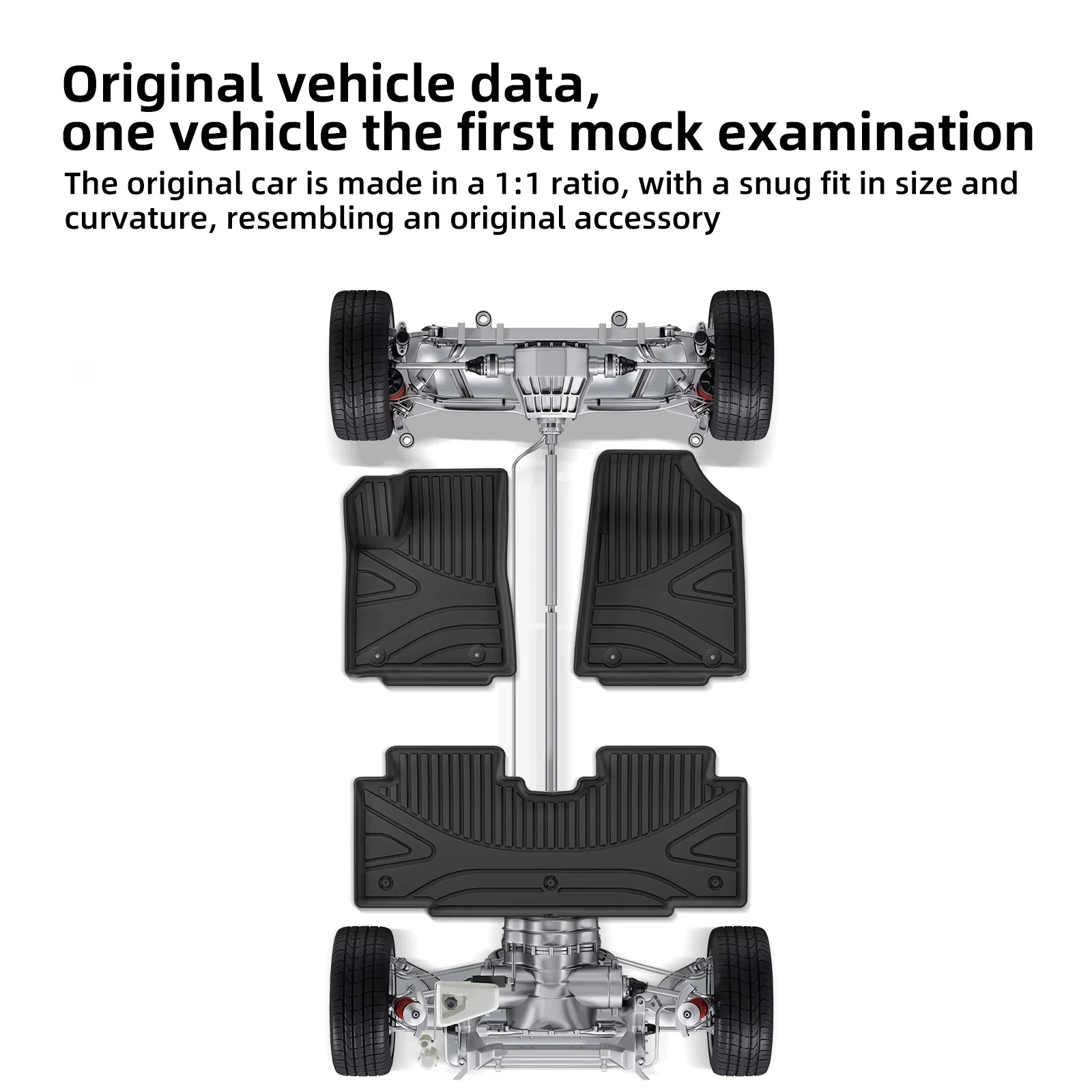 Left Hand Drive for Geely EX2/Geely E2/Xingyuan 2025 2026 TPE 3D Car Floor Mats Foot Pad 3PCS Set Black Accessories