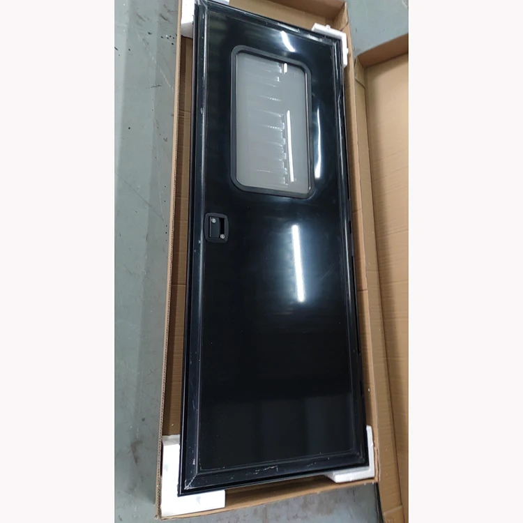 Motorhome Accessories Right Hinge RV Entry Door With Screen Door 620*1850 Mm RV Square Door