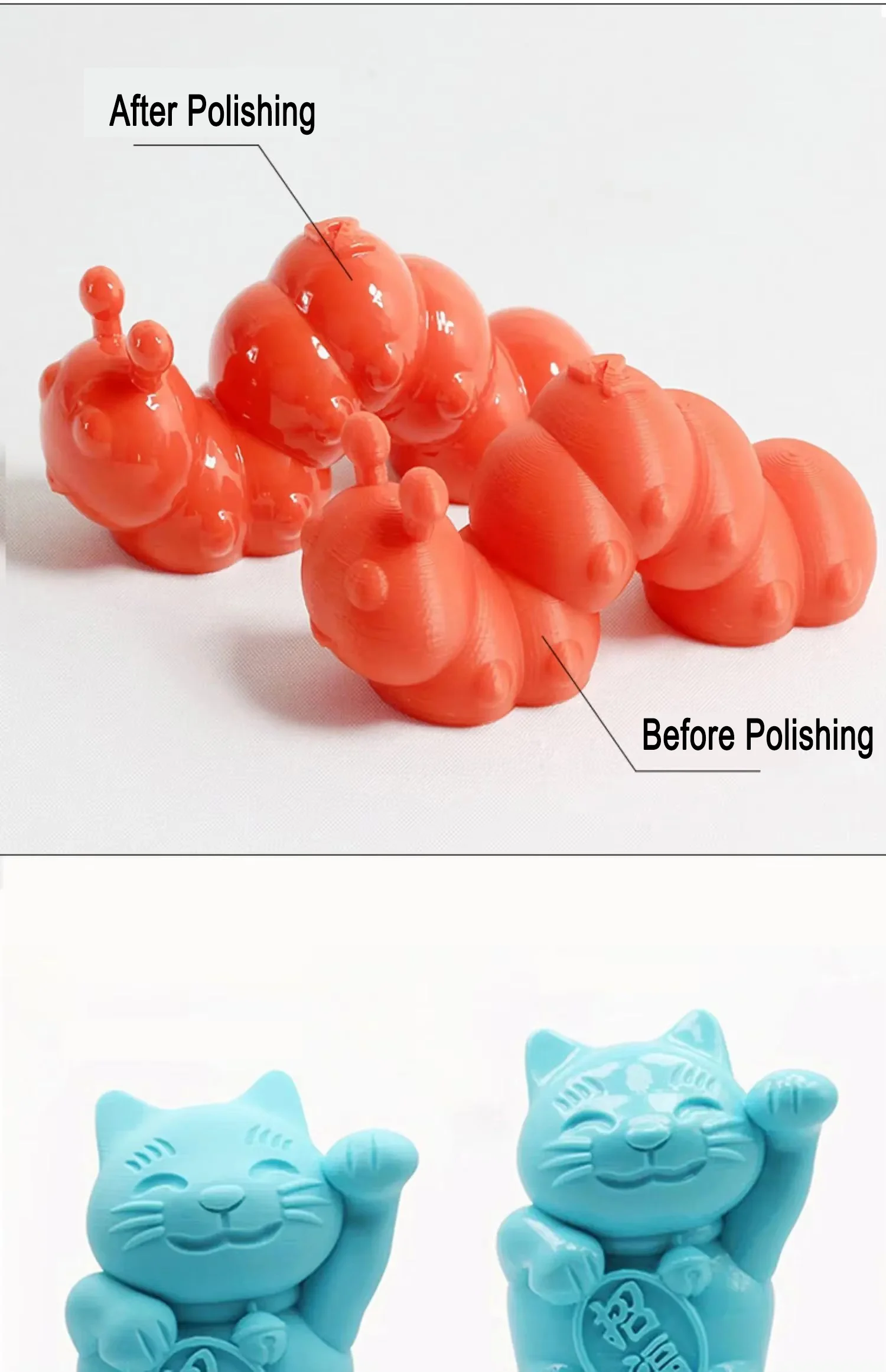 450g PLA Polierlösung für Filamentlinien, 3D-Druck-Verbrauchsmaterialien, Modelloberflächenbehandlung zur Beseitigung von Schichtmuster, für glattere Oberflächen – Detail 3