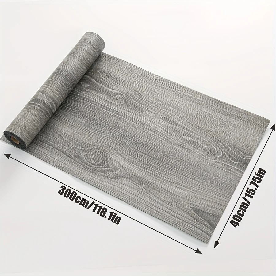 1pc Self-adhesive Wood Grain Floor Sticker Thickened Wall Sticker forLiving Room Bathroom Kitchen metope Home Decor Floor Sticke