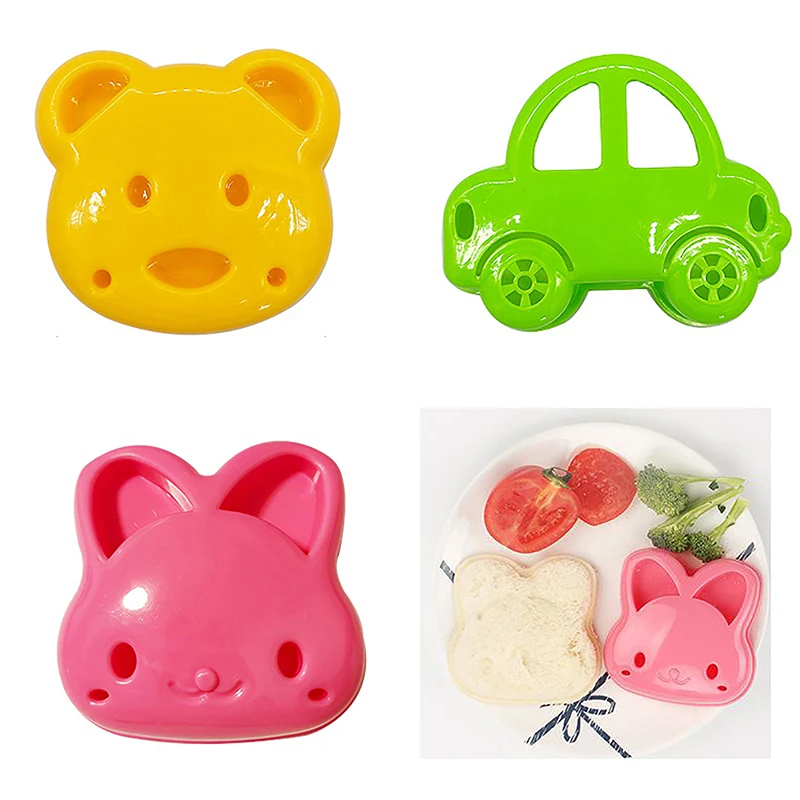 3/4Pcs Sandwich Mold Toast Bread Making Cutter Mould Cute Baking Pastry Tools Children Interesting Food Kitchen Accessories