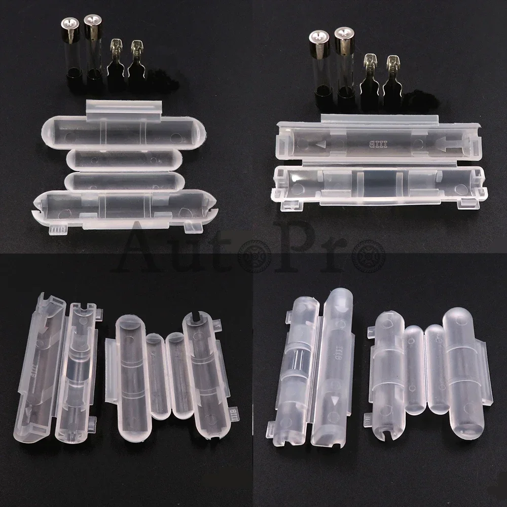 1 Set BX3013 BX3013A DJ90024 DJ90025 Flip Type Fuses Box Fuse Plug With Terminal 6*30MM 6x30mm Double Glass Tube AC Assembly