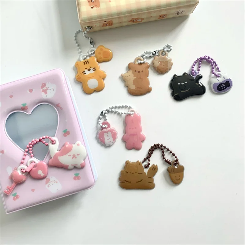 Korean Idol Mini Photo Album Pendant Cute Small Pendant Rabbit Tiger Cat Bear Squirrel Album Pendant