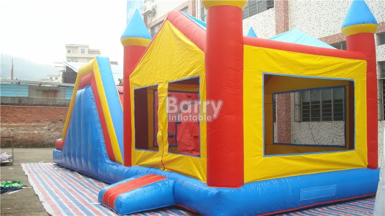 子供用遊具、プール付きウォータースライダー付き格安インフレータブルバウンサー、障害物コース付きインフレータブルウォータースライダー