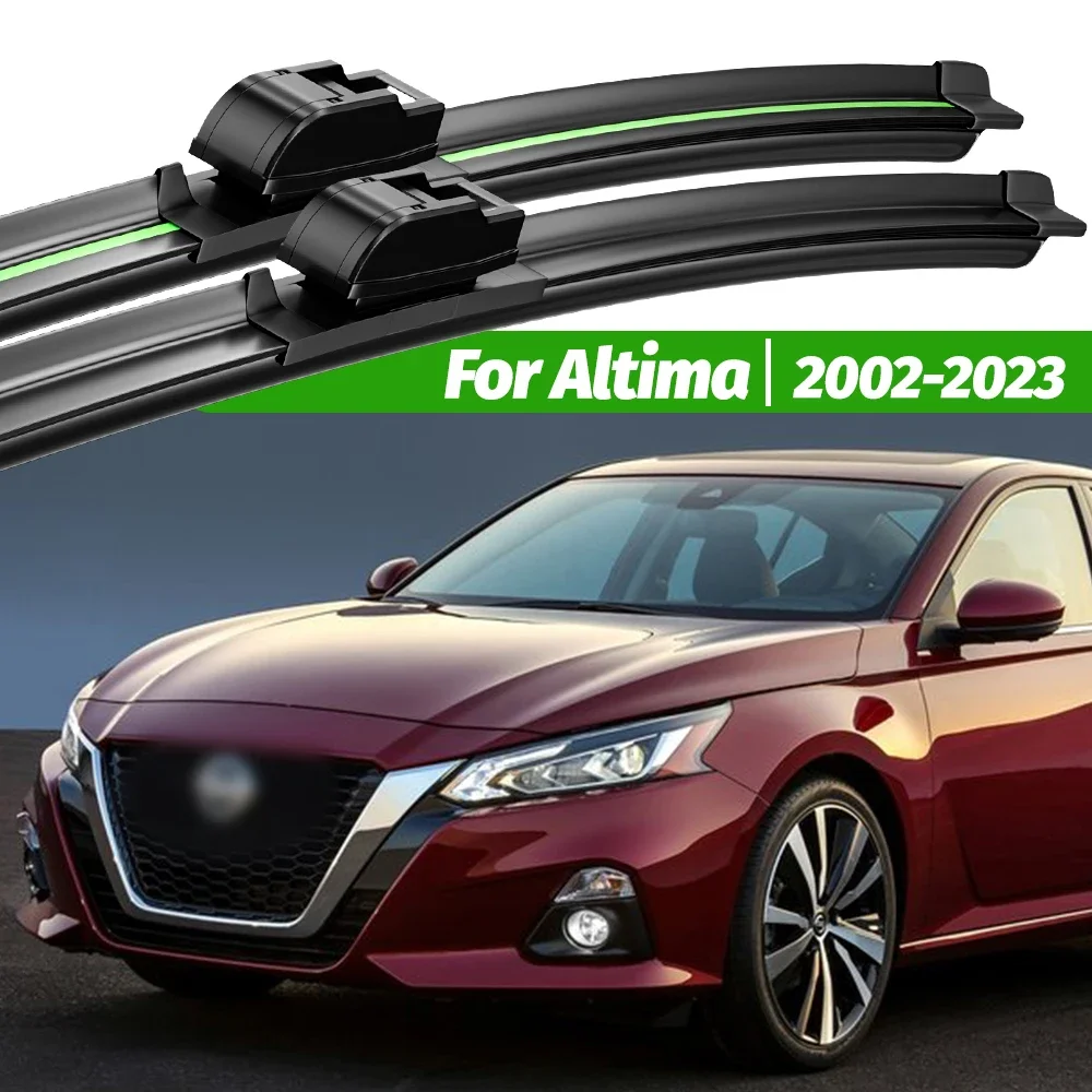 

For Nissan Altima 2002-2023 2pcs Front Windshield Wiper Blades 2007 2008 2010 2013 2018 2020 Windscreen Window Accessories