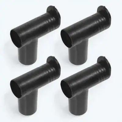 4Pcs Plastic Clothes Rack Joints Right Angle Connector 2.2cm Id Easy Assembly Disassembly Modern Stylish Drying Rack Accessories