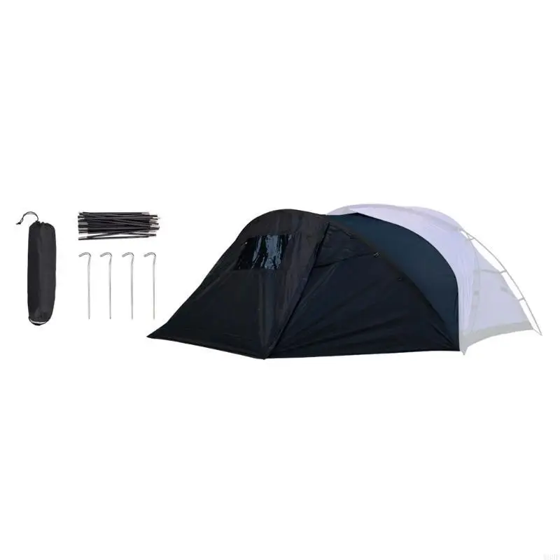 

Tent for Camping with Extended Front and Canopy Easy Setups Watertight Camp Tent W89F