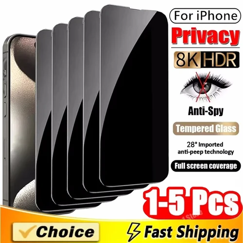 아이폰 14, 13, 15, 12, 11, 16 프로 맥스, 미니 플러스, SE 2020, 22, X, XS, XR, 프라이버시 스크린 보호대, 아이폰 7, 8, 1-5 개