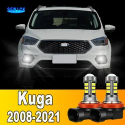 2pcs LED Front Fog Light Bulb Accessories For Ford Kuga 1 2 3 2008-2021 2009 2010 2011 2012 2013 2014 2015 2016 2017 2018 2019