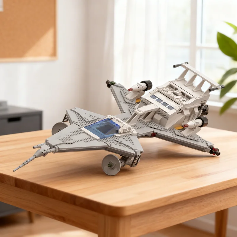 

1368 деталей MOC Starfleet Voyager: Малая классическая модель космического корабля, конструктор, креативный подарок, коллекционный декор, премиум-класс для детей