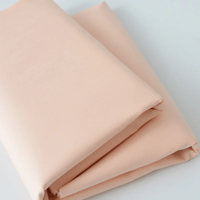 Katoenen poplin stof effen kleur wit rood zwart voor naaigerei quilten patchwork per halve meter