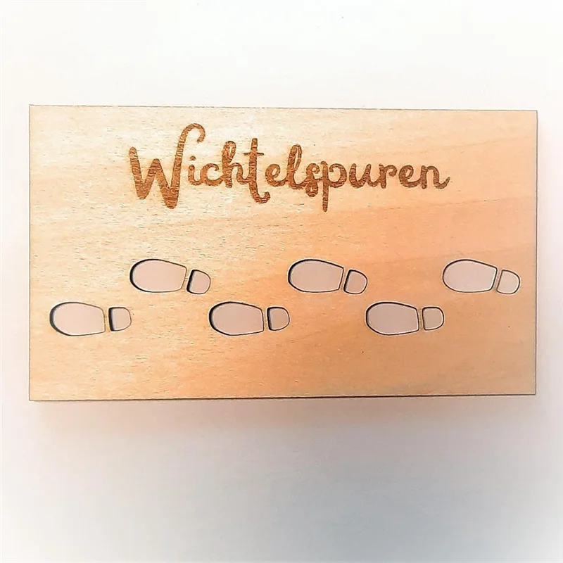 A59E-Gnome Трафарет Gnome Window Сливы гнома Рождественский шаблон следа гнома - Трафарет деревянного следа B Прочный Легкий в использовании