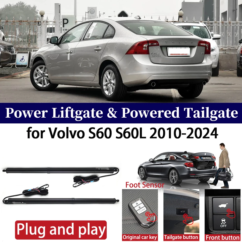 

ZhuCamX for Volvo S60 S60L 2010-2024 Car Auto Power Electric Tailgate Liftgate Lift Trunk Closer System Boot Lift Motor Kit