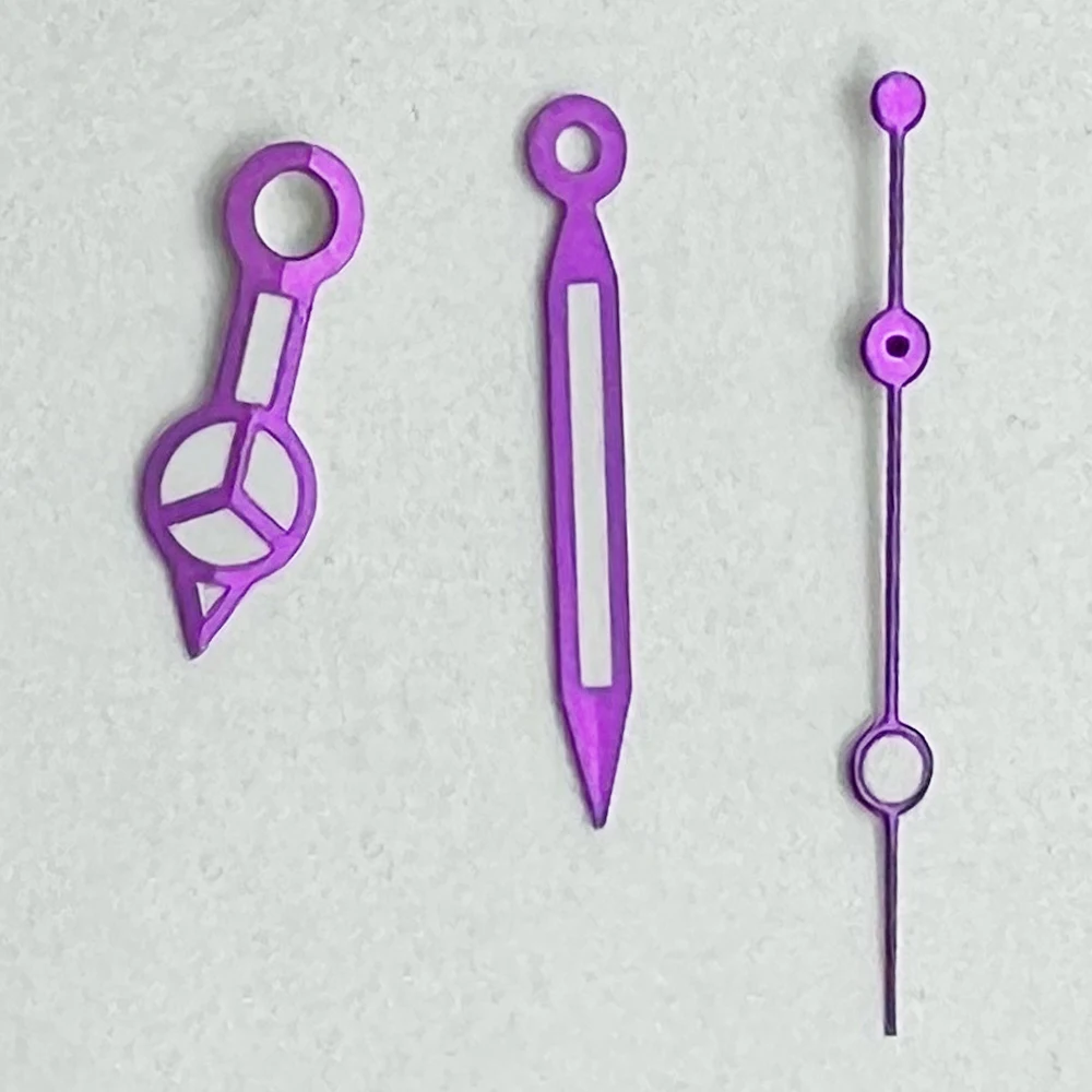 Purple Watch Hands Green Luminous Hands Fit NH35 NH36 ETA 2824 2836 Miyota8205 8215 821 Mingzhu DG2813 3804 PT5000 Movement