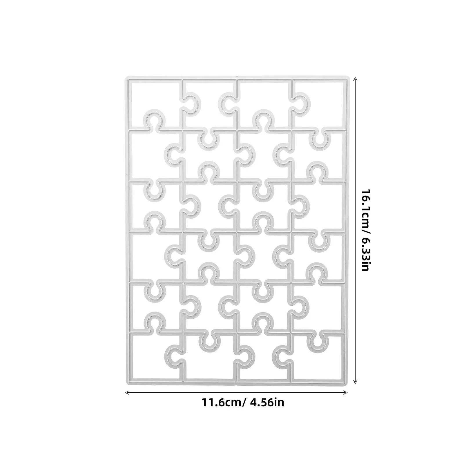 Card Scrapbooking Template Cutting Frame Dies Album Puzzle Embossing Metal DIY Paper