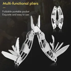 Multifunctional Pliers Portable Purpose Folding Pliers Outdoor Survival Hunting Survival Rescue Pliers Hiking Camping Gear Tools