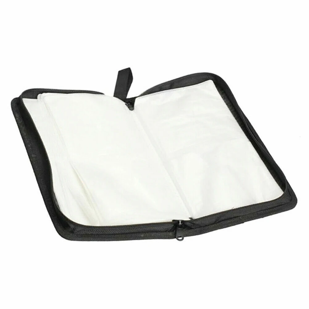 Mallette de transport pour disques CD/DVD, sac à main, capacité de 80 pièces, pochette de rangement pour disques CD/VCD DVD, portefeuille