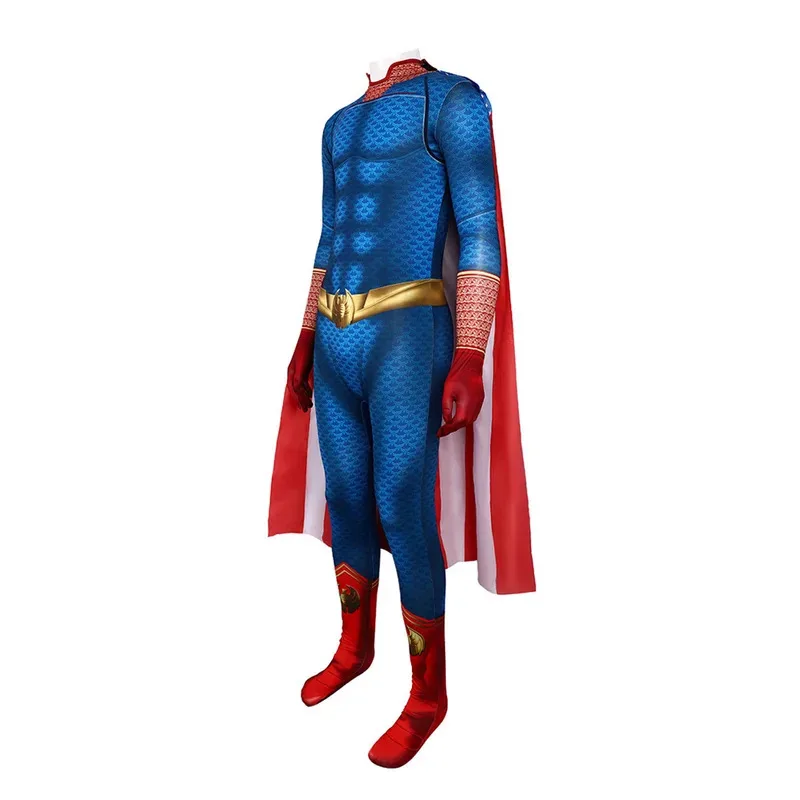 qa156The Boys Cospaly Superhero The Homelander Women Men Halloween Costume Antony Starr A Train Suit Jumpsuit Cloak Body