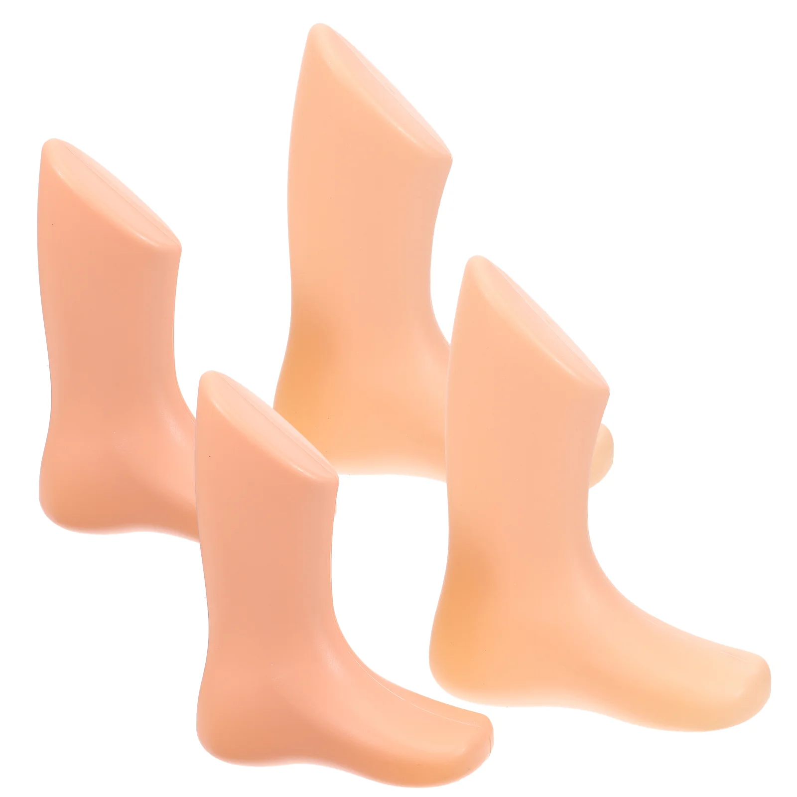 4 Pcs Baby Plastic Foot Mold Sock White Sandals Mannequin Socks Toddler Toy Boys Feet