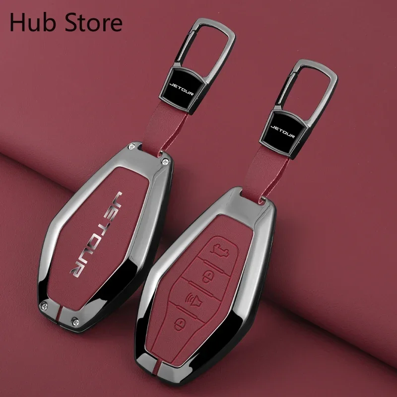 For Chery Jetour X70 X90 X95 Plus 2020, 2021 2022 2023 2024 Car Remote Key Pack, Zinc Alloy Car Key Protection Shell Accessories