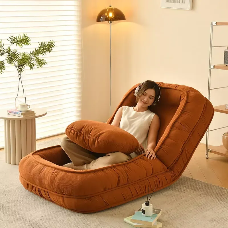Modern Minimalist Compressed Sofa Bed Hot Selling Corduroy Fabric Bean Bag for Small Spaces Living Areas for Hotels Living