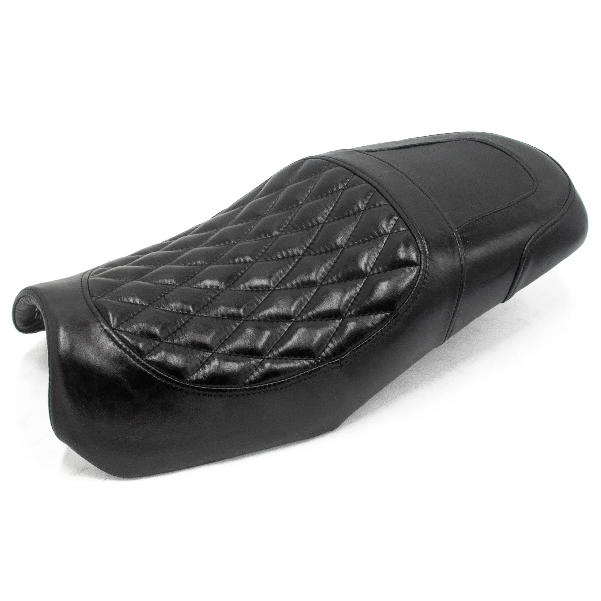 600mm Universal High Quality Vintage Motorcycle Seat Handwork Classic Motorbike Suture Grid Seat Cushion QJMOTOR SRV250