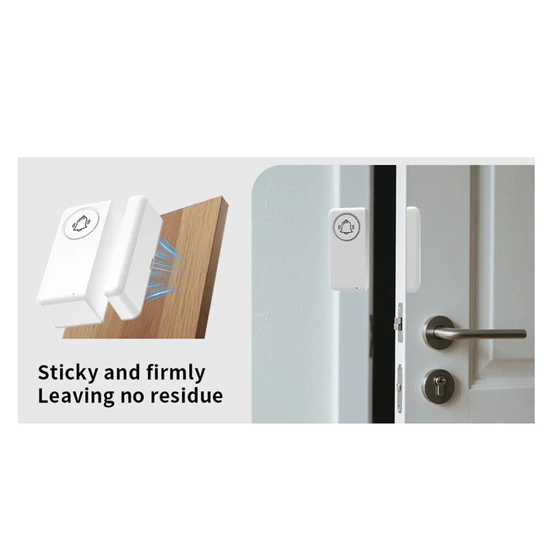 【FAST-SALE】Voice Controlled Tuya Smart WIFI Door Sensor 90DB Breaking In Protection Alarm Window Open Detector