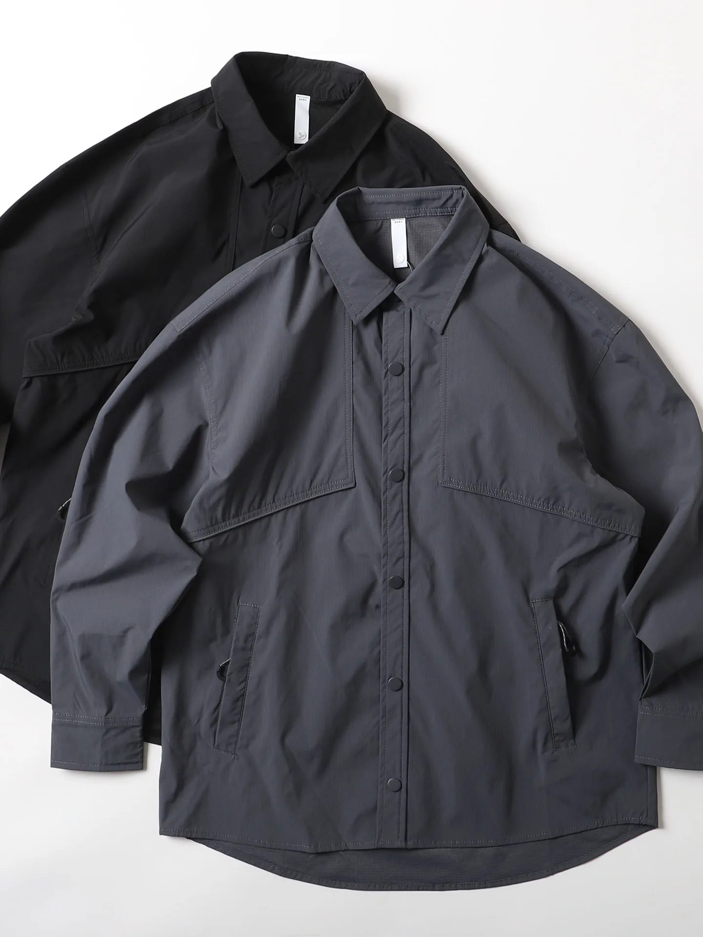 

Qui Dry Outdoor Men's irt Casual Woven Polyester Fabric Long Sve Spring Season Versatile Faionable Workwear Jaet