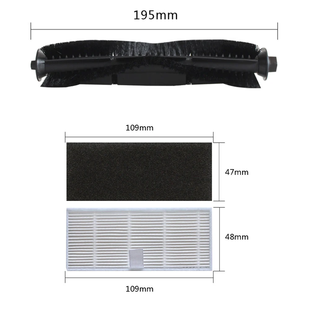 Hauptseiten bürsten filter Kit für ihome ihrv6 ihrv14 selbst leeren Staubsauger Haushalts staubsauger Ersatzteile