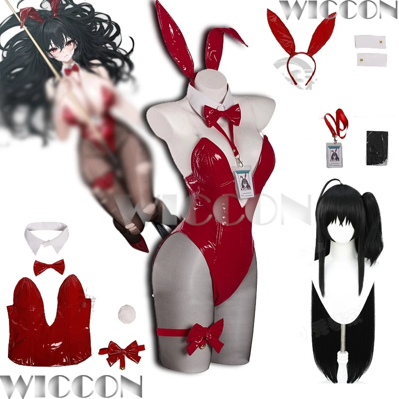 Azur Lane Taihou divertido en el Baize IJN Taihō Cosplay traje de conejita para niñas mono rojo de Pu conejo tóxico Halloween Navidad Carnaval
