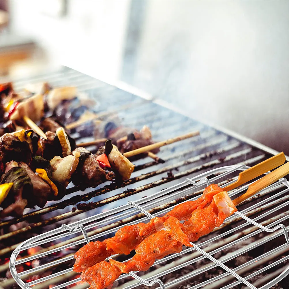 

Stainless Steel Cooling Half Round Steamer Rack Kitchen Baking Tool Oil Drying Rack Multi-Function Steamer Heat Resistant