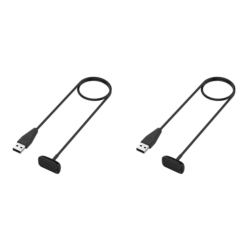 

2025 New-2X For Fitbit Charge 5/Luxe USB Wireless Magnetic Charger Cable Charging Dock Adapter Smart Watch Accessories 1M