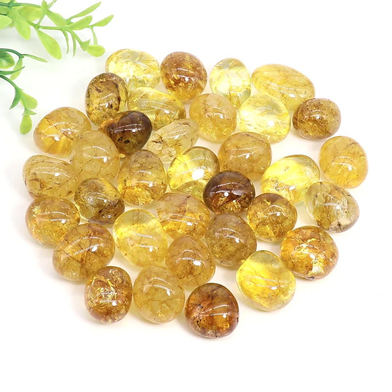 

Natural Gravel Yellow explosive Stone Crystal Quartz Chakras Healing Crystals Lucky Gemstone Mineral Home Aquarium Decoration