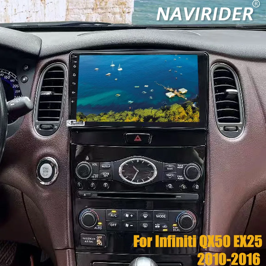 

9-дюймовый автомобильный радиоприемник Auto CarPlay для Infiniti QX50 EX25 2010-2016 Android 15 стерео мультимедийный видеоплеер экран GPS-навигация