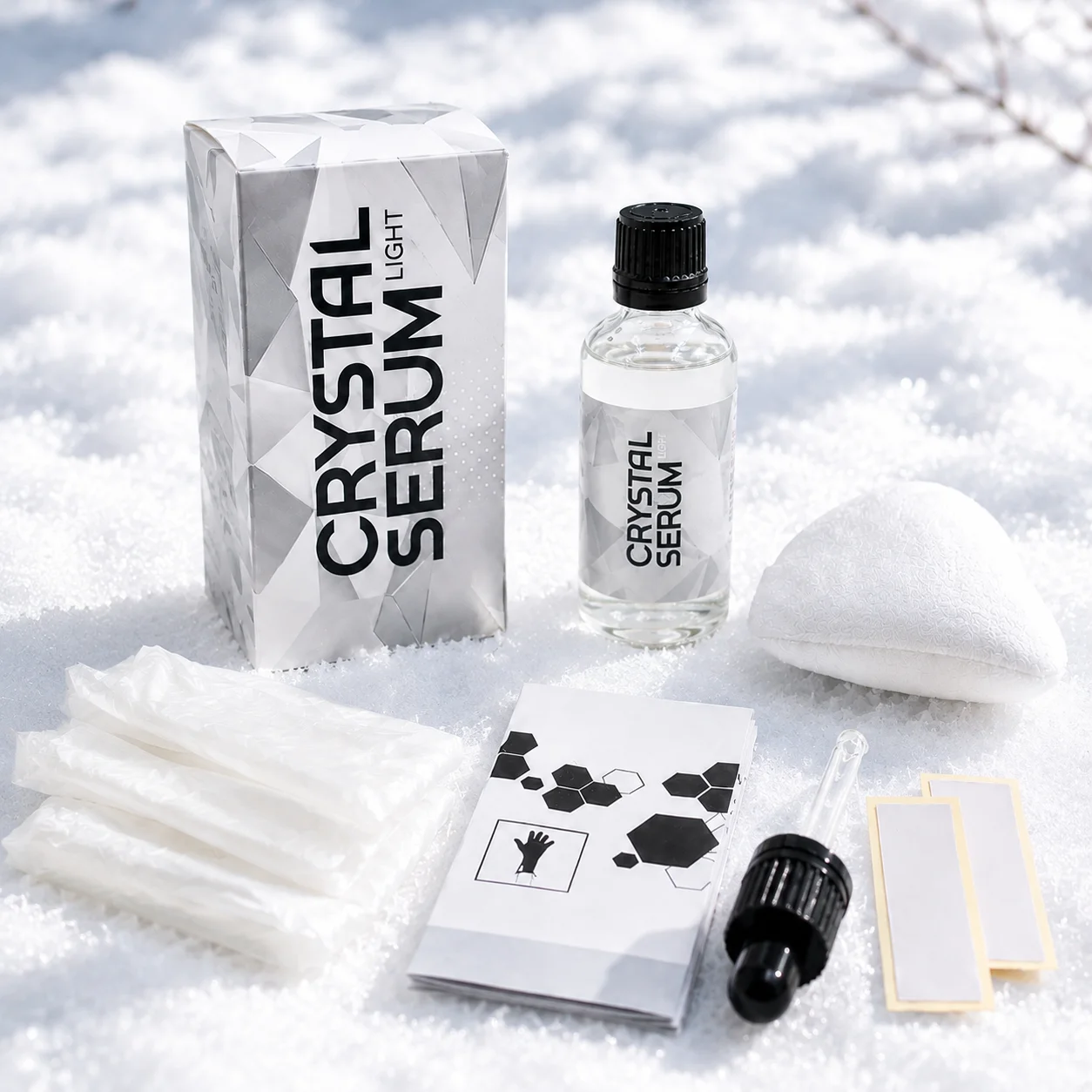 Crystal Serum Light Ceramic Coating for Cars Protect Car Paintwork High Shine Easy To Apply 50ml 5 Years Durability
