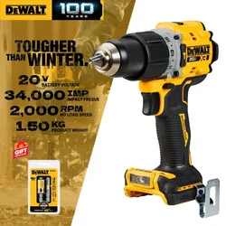 DEWALT DCD805 Cordless Hammer Drill Driver Bare Tool 20V MAX Brushless 1/2 in Rechargeable Impact Drill DCD805B WITH DWA2PH2SL