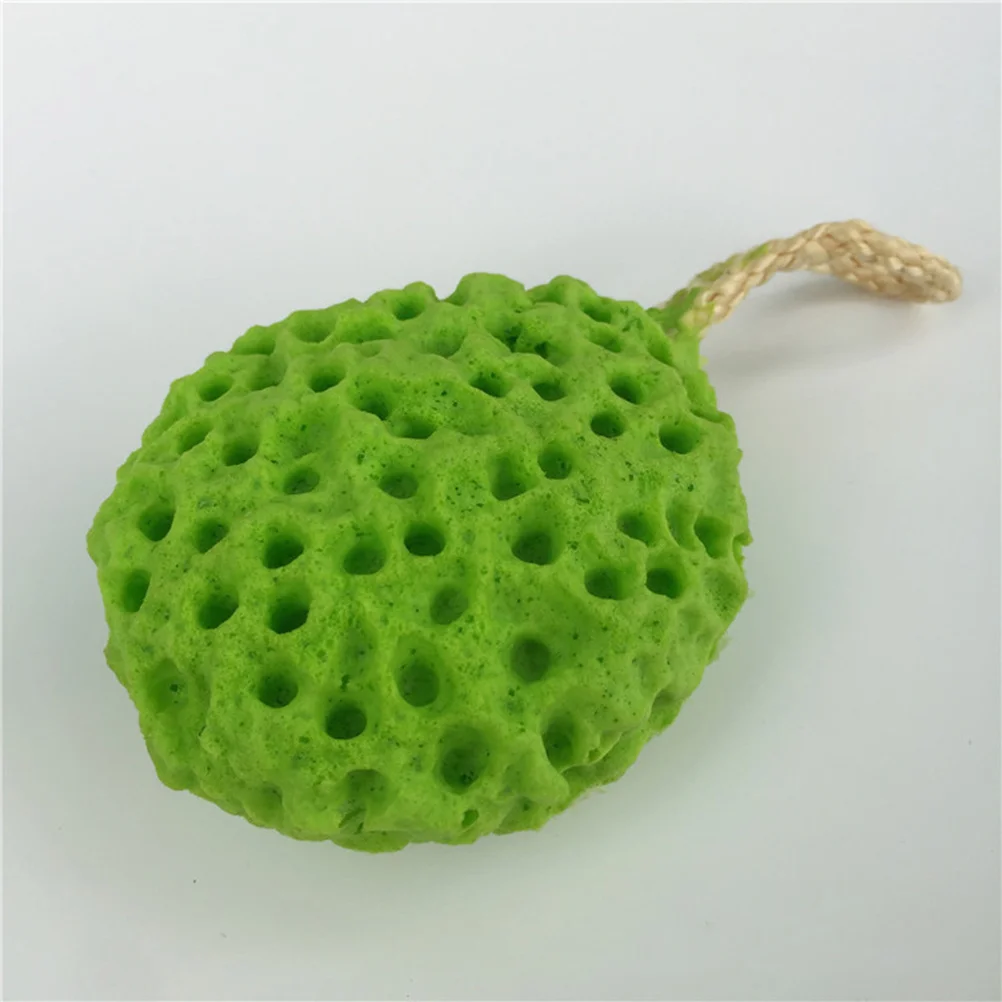 3Pcs Children Bath Sponge Fruit Shape Soft Shower Sponges Exfoliating Massage Body Scrubbers for Tender Skin Bath Sponge