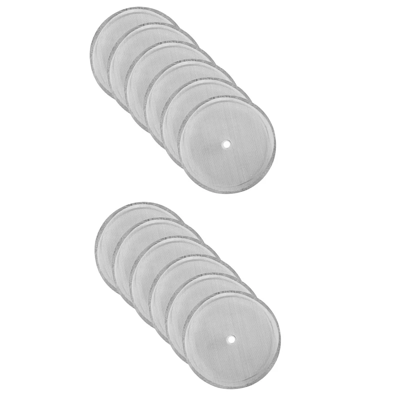 

12X French Press Replacement Filters Mesh Screen Coffee Press Filters-Includes Metal Center Ring